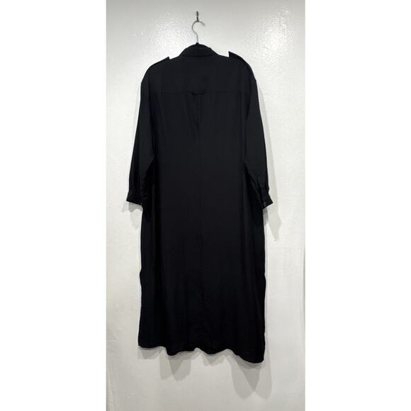 ANINE BING Zoey Lightweight Jacket Women’s Button Front Sheer Silk Blend Duster - Picture 3 of 9